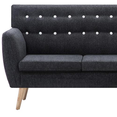 Chaiselong sofa 171,5x138x81,5 cm stofbetræk mørkegrå