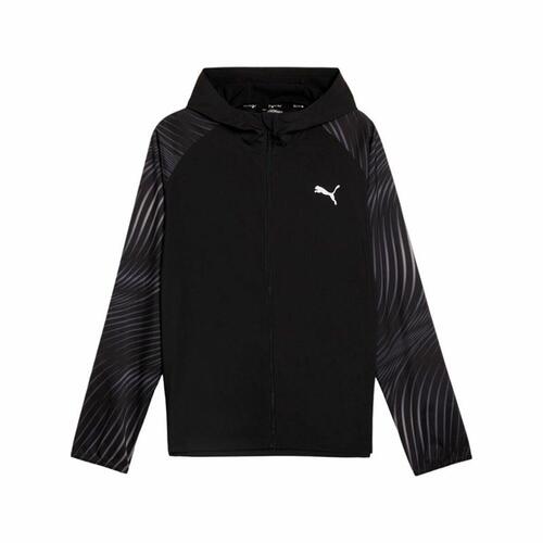 Sportsjakke til Mænd Puma Run Favorite Aop Woven Sort XL