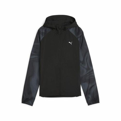 Sportsjakke til damer Puma Run Favorite AOP OV Sort S