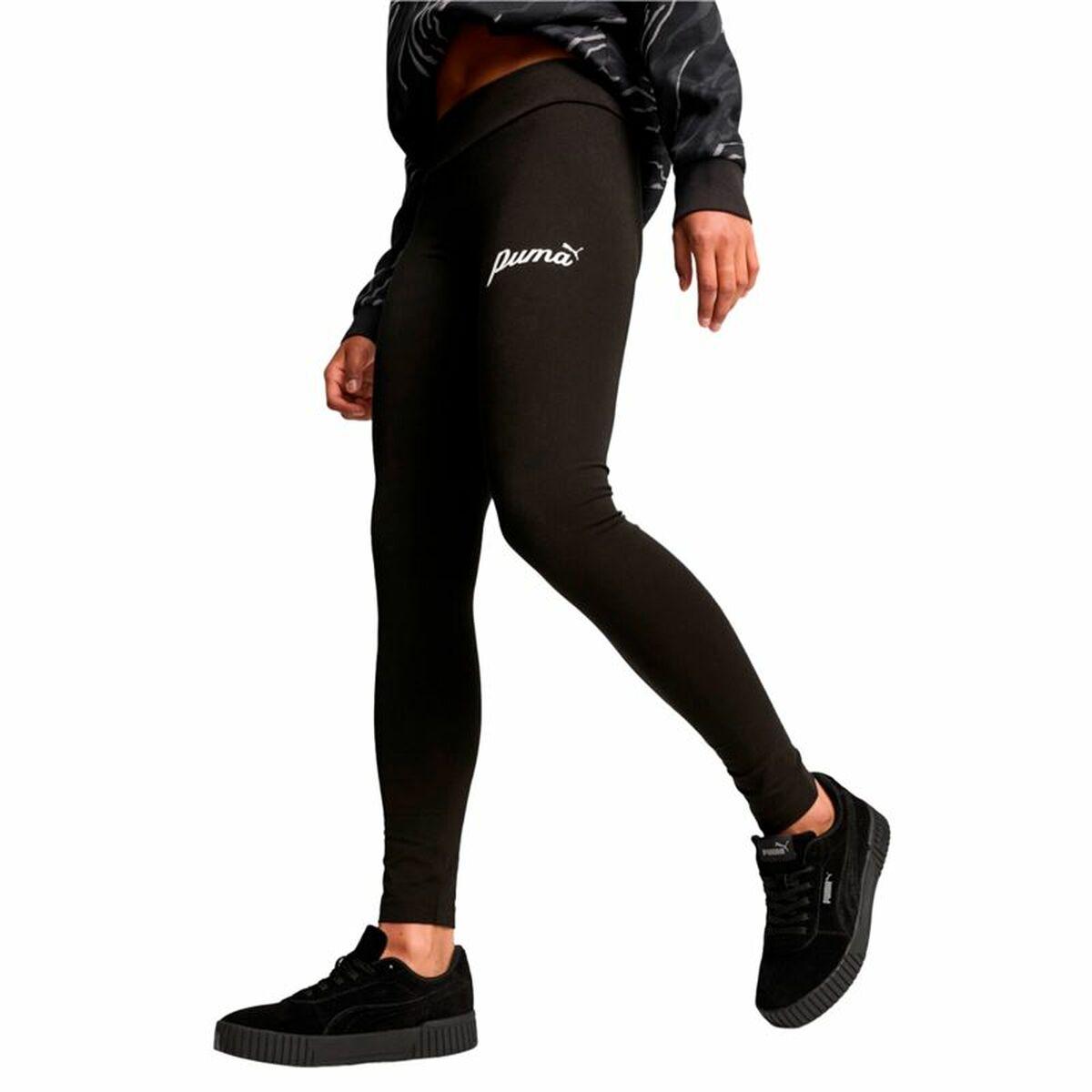 Sport leggings til kvinder Puma Essentials + Script Sort M