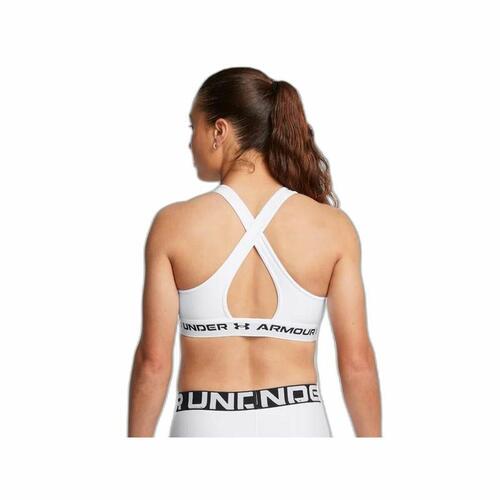 Sports-BH Under Armour CroSSback Mid Hvid S