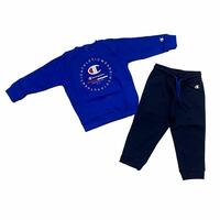 Sportstøj til Baby Champion Crewneck Suit Blå 9-12 månder
