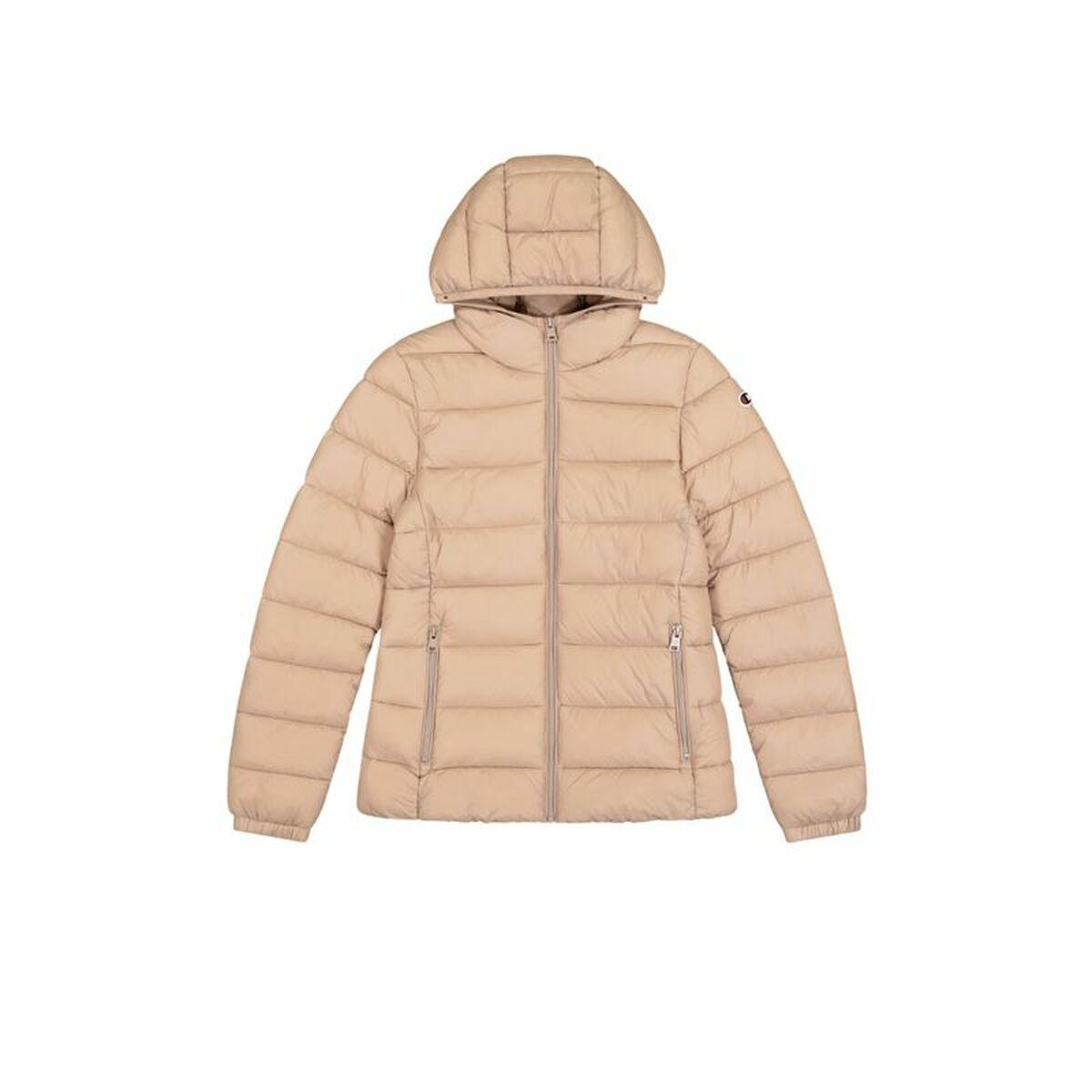 Sportsjakke til damer Champion Hooded Beige S