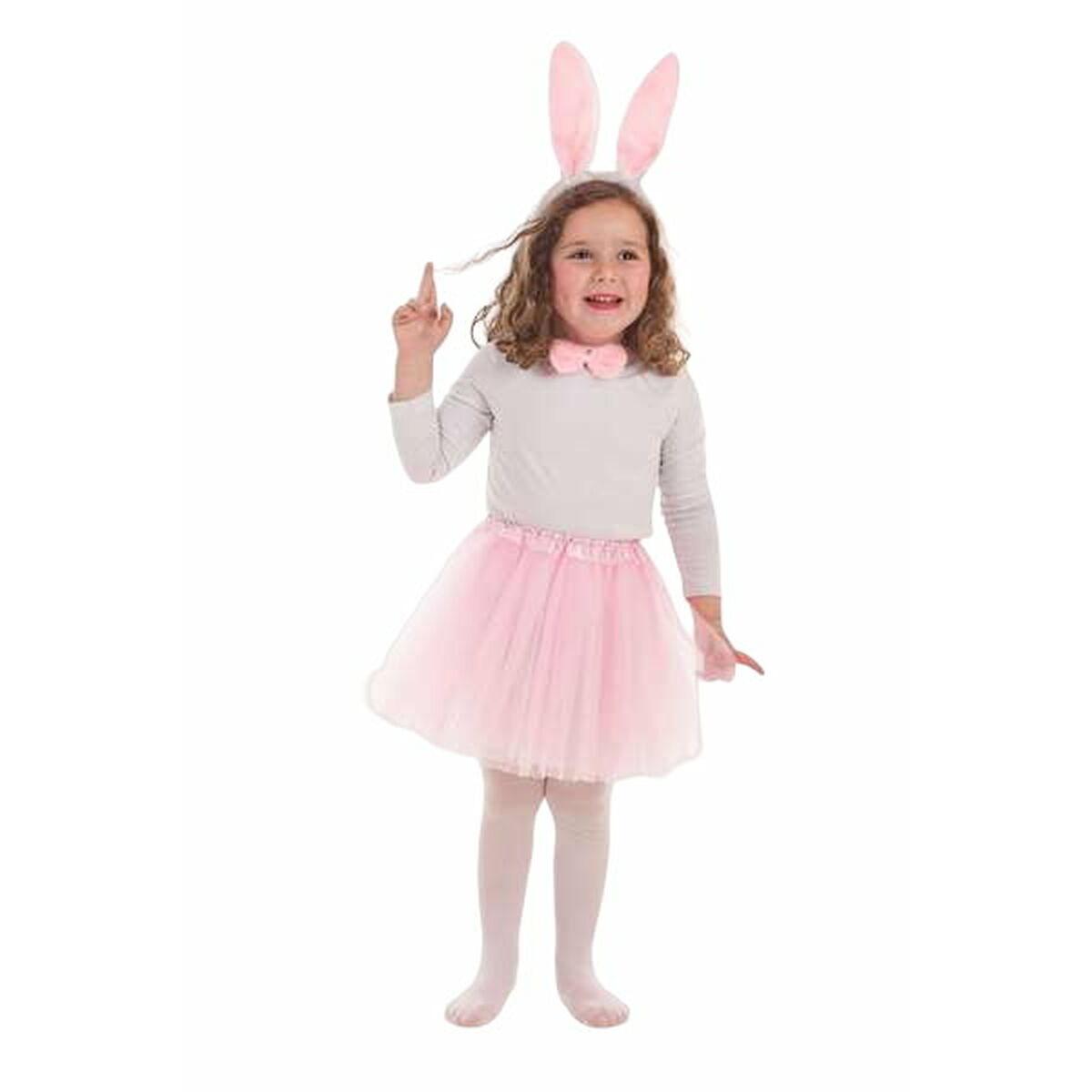 Kostume til børn - Tutu Pink Lyserød Bunny, 4 dele (3-6 år)
