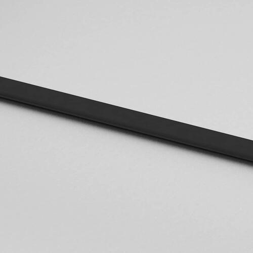 Skydedør med hardwaresæt 90x205 cm ESG glas sort