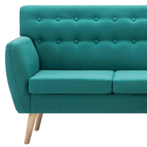 Chaiselong sofa 171,5x138x81,5 cm stofbetræk grøn