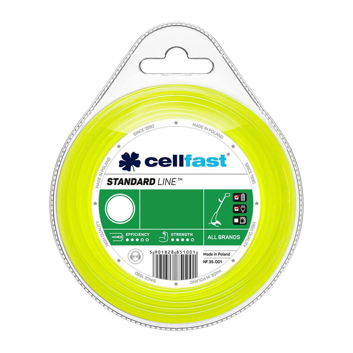 Cellfast trimmerline 2,7 mm - gul, 15 m