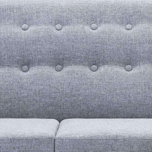 Chaiselong sofa 171,5x138x81,5 cm stofbetræk lysegrå