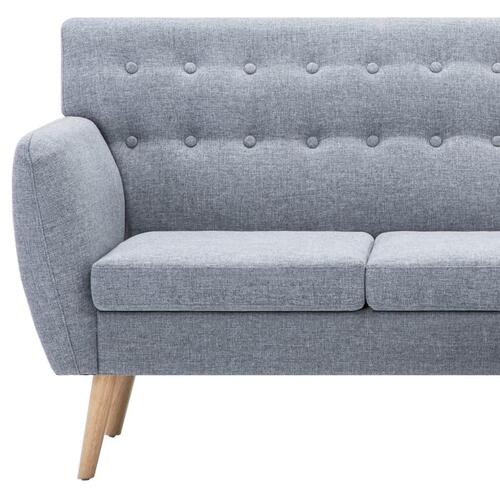 Chaiselong sofa 171,5x138x81,5 cm stofbetræk lysegrå