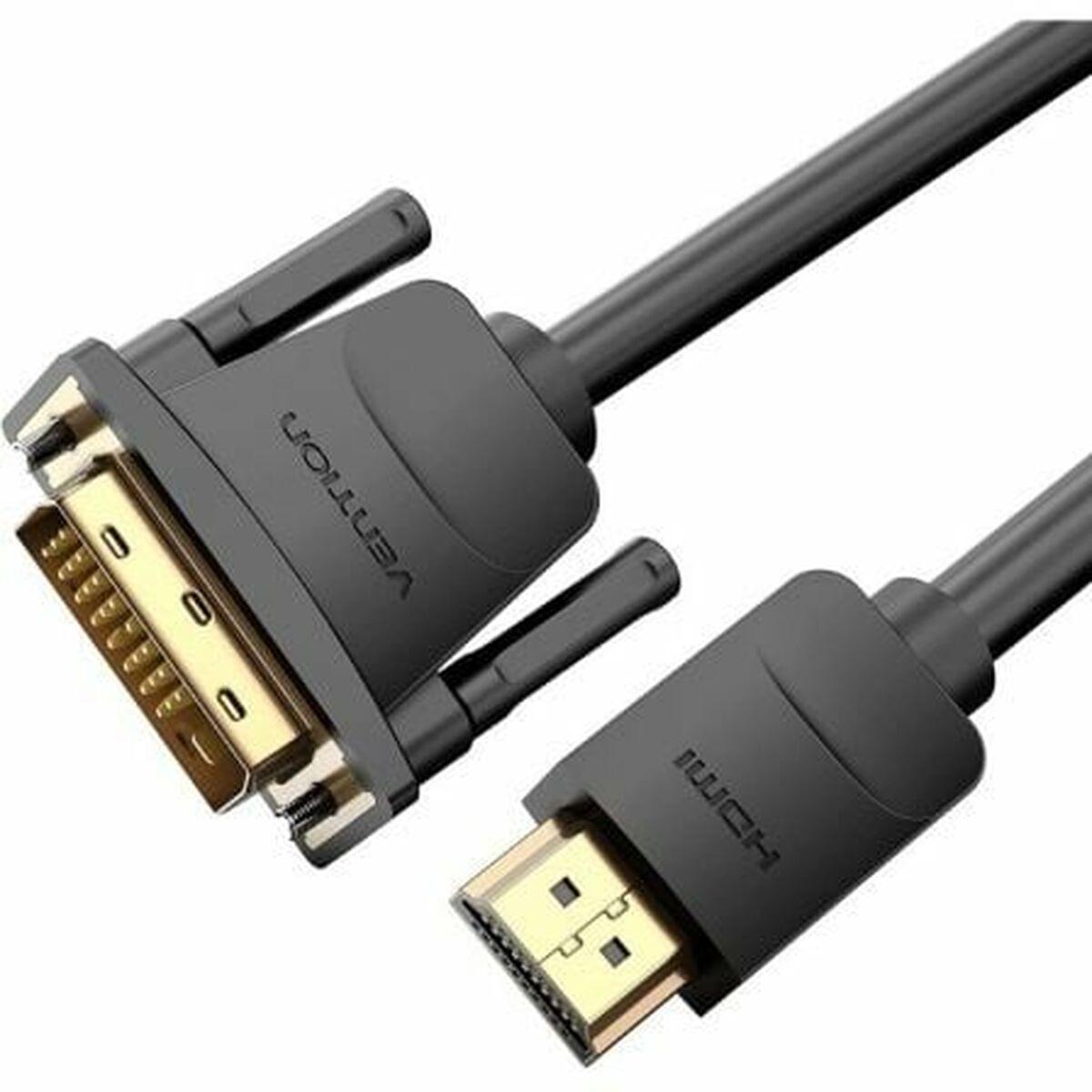 HDMI til DVI-kabel Vention - Sort 5 m