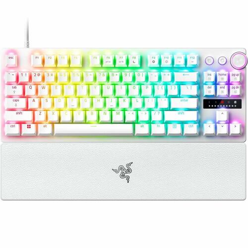 Tastatur Razer Huntsman V3 Pro Hvid Spansk qwerty