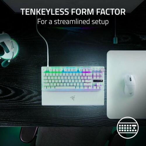 Tastatur Razer Huntsman V3 Pro Hvid Spansk qwerty