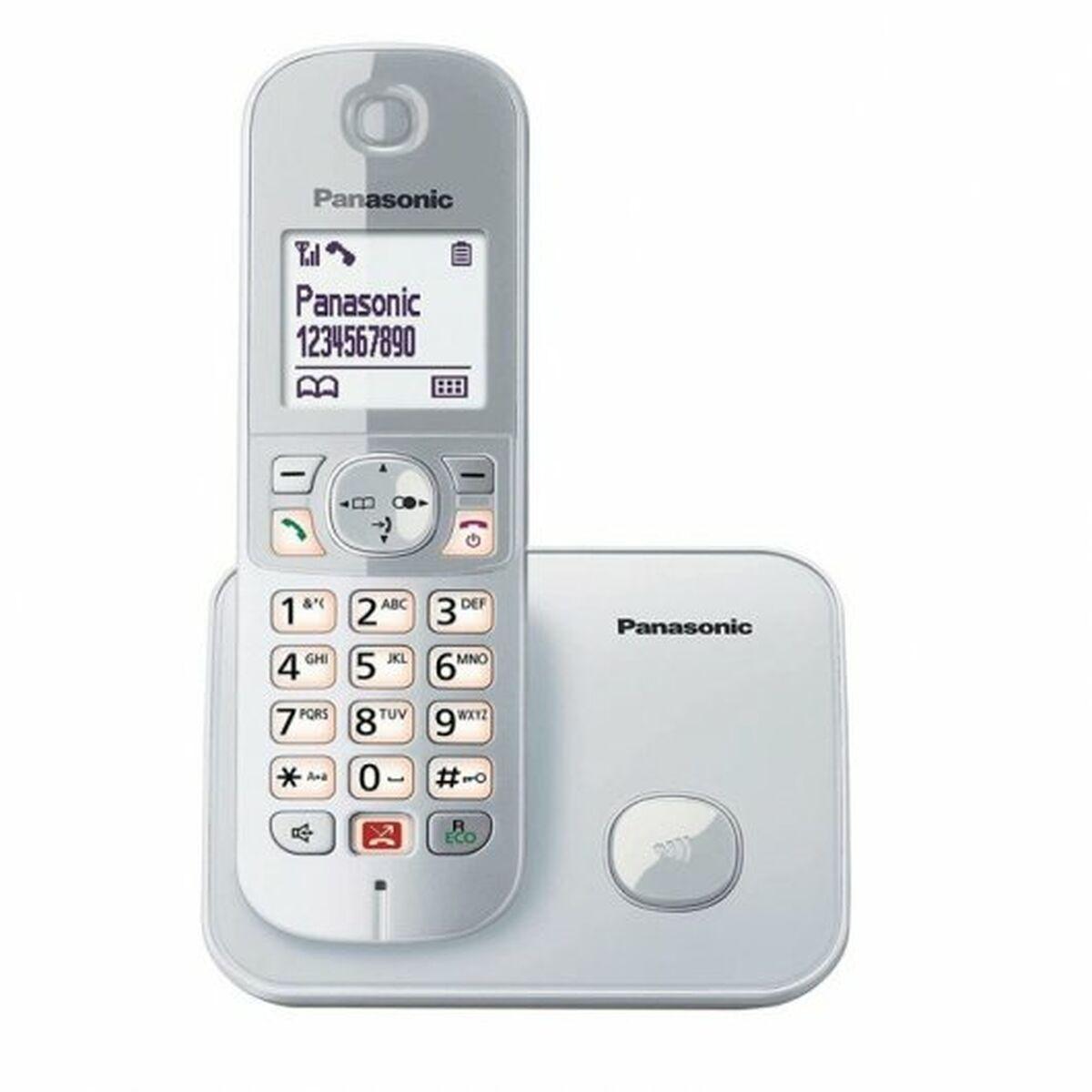 Trådløs telefon Panasonic KXTG6851SPS 1,8" LCD Sølvfarvet
