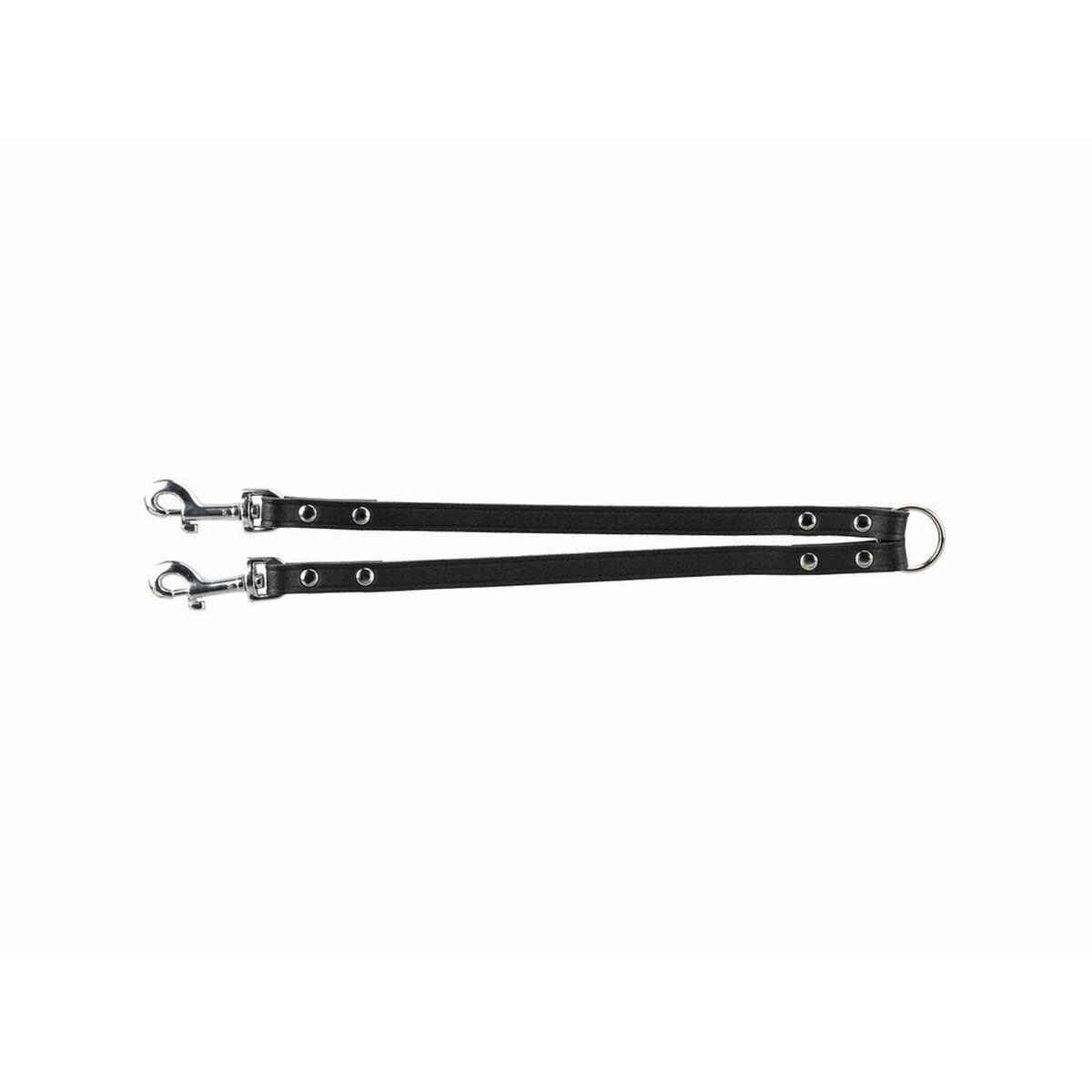 Vedhæft snor 2 hunde Trixie Sort 30 cm XS/S