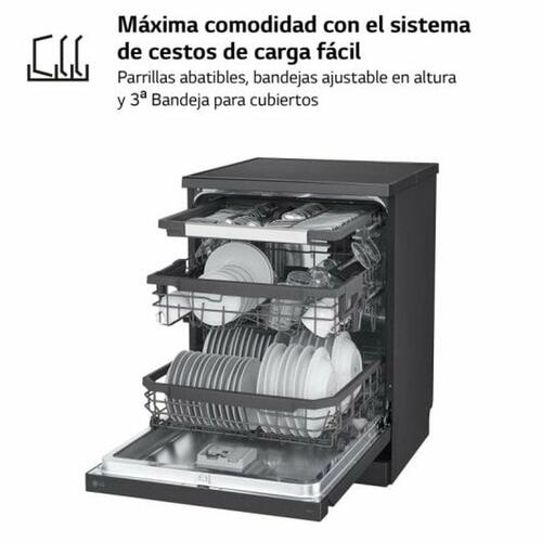 Opvaskemaskine LG Sort 60 cm