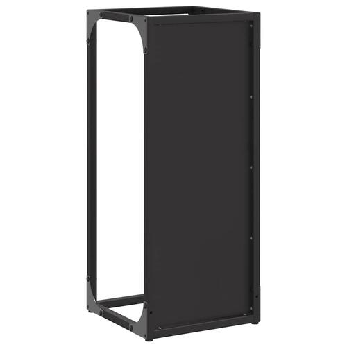Brændestativ 25x25x60 cm koldvalset stål sort