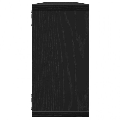 Væghylder 2 stk. - 100 × 15 × 30 cm i konstrueret træ, sort eg