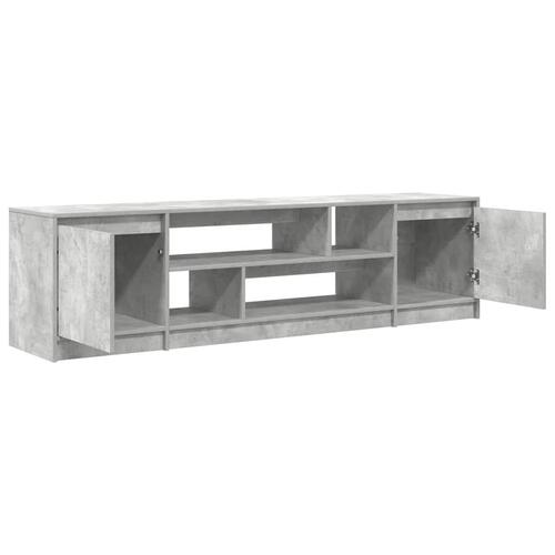Tv-bord 188,5x41x50 cm konstrueret træ betongrå