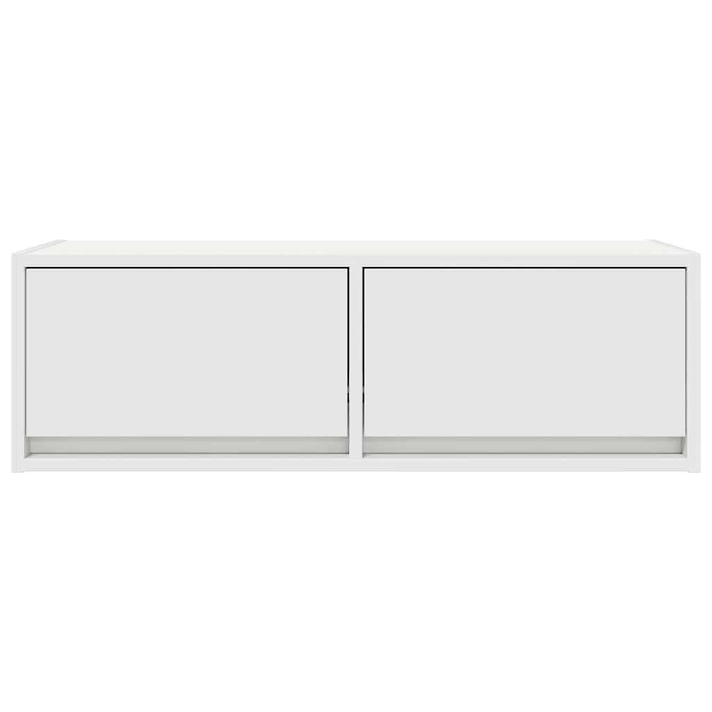 Tv-borde 2 stk. 80x31x25,5 cm konstrueret træ hvid