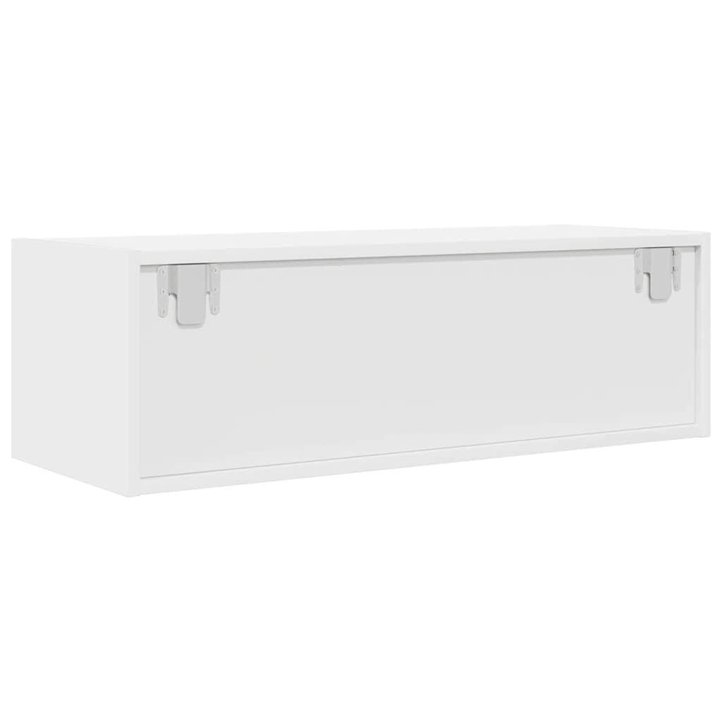 Tv-borde 2 stk. 80x31x25,5 cm konstrueret træ hvid