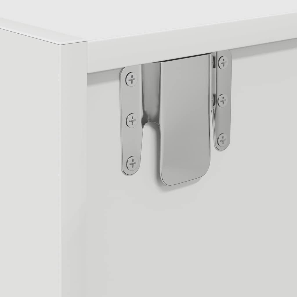 Tv-borde 2 stk. 80x31x25,5 cm konstrueret træ hvid