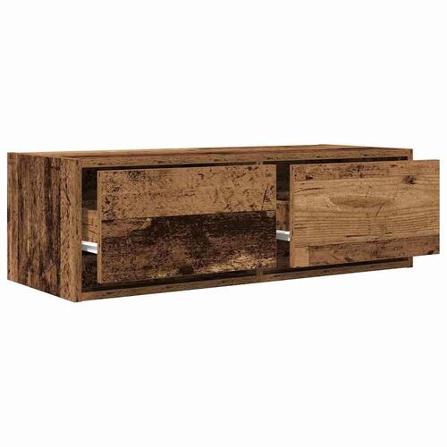 Tv-borde 2 stk. 80x31x25,5 cm konstrueret træ gammelt trælook