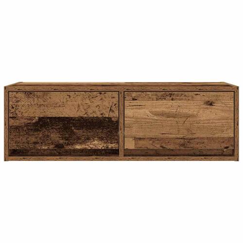 Tv-borde 2 stk. 80x31x25,5 cm konstrueret træ gammelt trælook