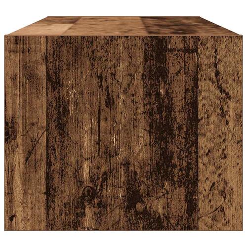 Tv-borde 2 stk. 80x31x25,5 cm konstrueret træ gammelt trælook