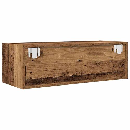 Tv-borde 2 stk. 80x31x25,5 cm konstrueret træ gammelt trælook