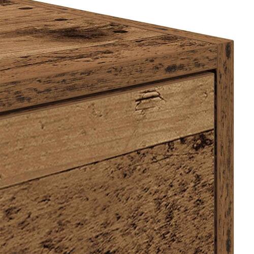 Tv-borde 2 stk. 80x31x25,5 cm konstrueret træ gammelt trælook
