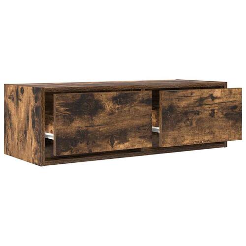 Tv-bord 80x31x25,5 cm konstrueret træ røget egetræsfarve