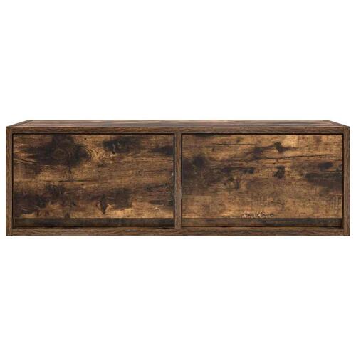 Tv-bord 80x31x25,5 cm konstrueret træ røget egetræsfarve