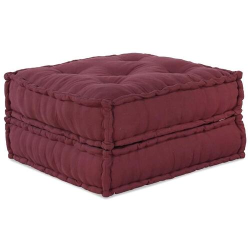 Modulpuf stof 70x70x36 brunrød