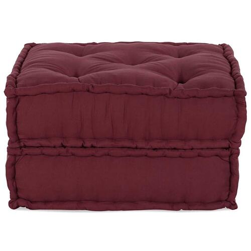Modulpuf stof 70x70x36 brunrød