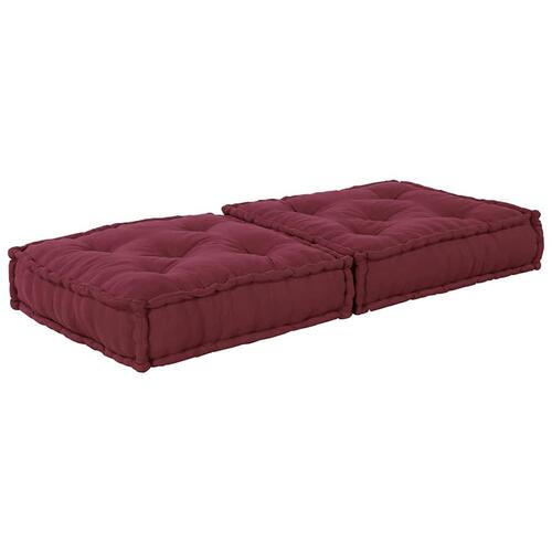 Modulpuf stof 70x70x36 brunrød