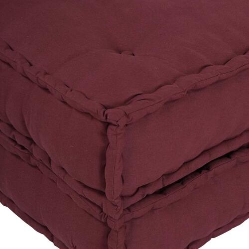 Modulpuf stof 70x70x36 brunrød