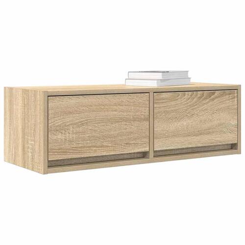 Tv-borde 2 stk. 80x31x25,5 cm konstrueret træ sonoma-eg