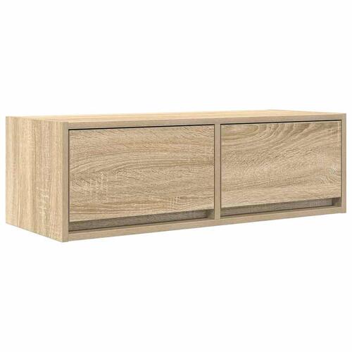Tv-borde 2 stk. 80x31x25,5 cm konstrueret træ sonoma-eg