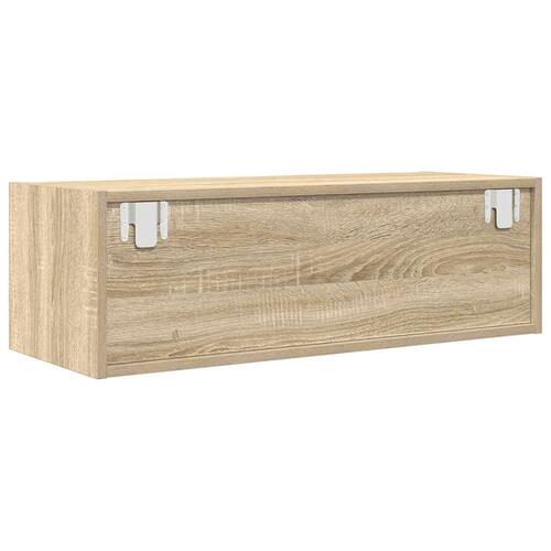 Tv-borde 2 stk. 80x31x25,5 cm konstrueret træ sonoma-eg