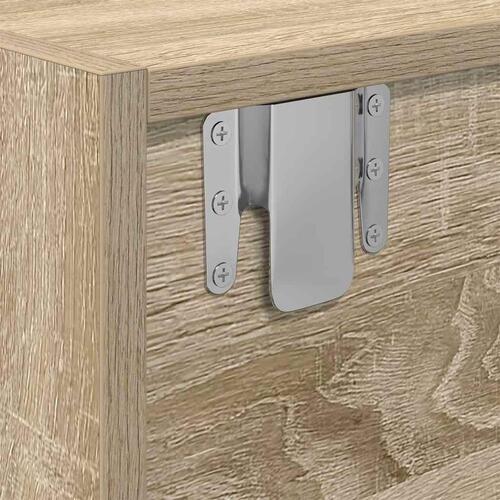 Tv-borde 2 stk. 80x31x25,5 cm konstrueret træ sonoma-eg