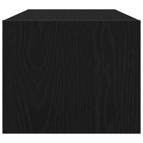 Tv-borde 2 stk. 80x31x25,5 cm konstrueret træ sort egetræsfarve