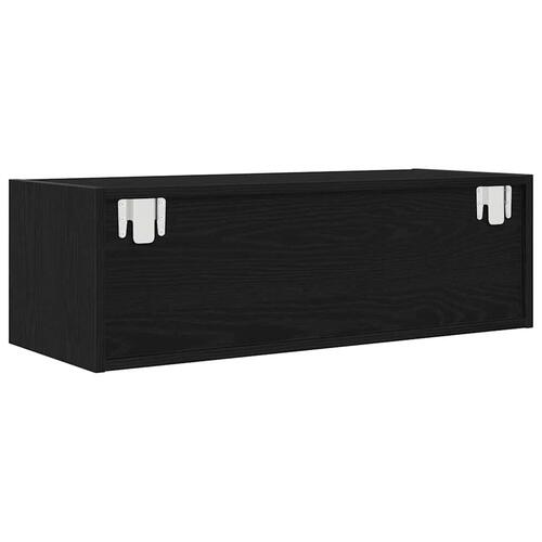 Tv-borde 2 stk. 80x31x25,5 cm konstrueret træ sort egetræsfarve