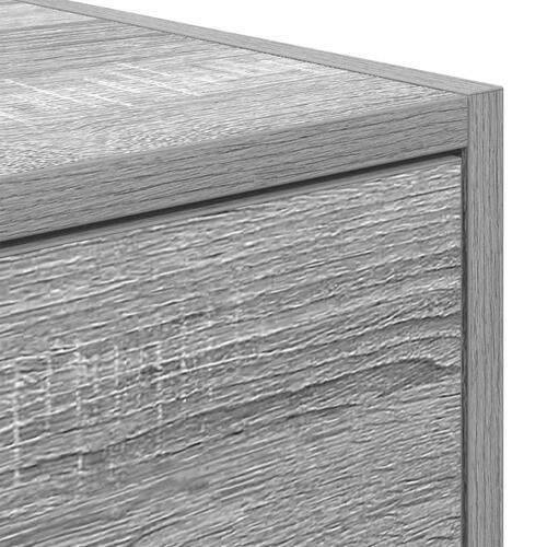 Tv-borde 2 stk. 80x31x25,5 cm konstrueret træ grå sonoma-eg