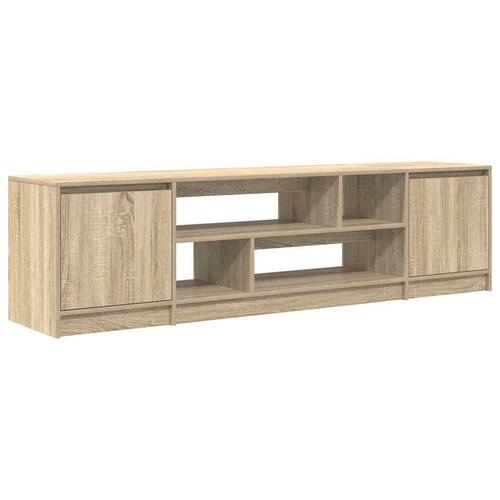 Tv-bord 188,5x41x50 cm konstrueret træ sonoma-eg