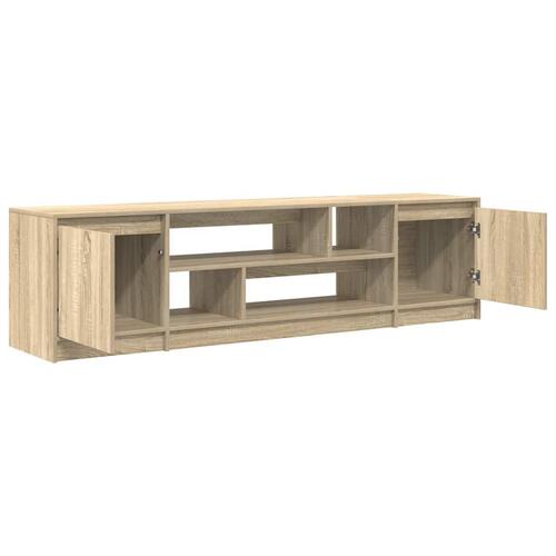 Tv-bord 188,5x41x50 cm konstrueret træ sonoma-eg