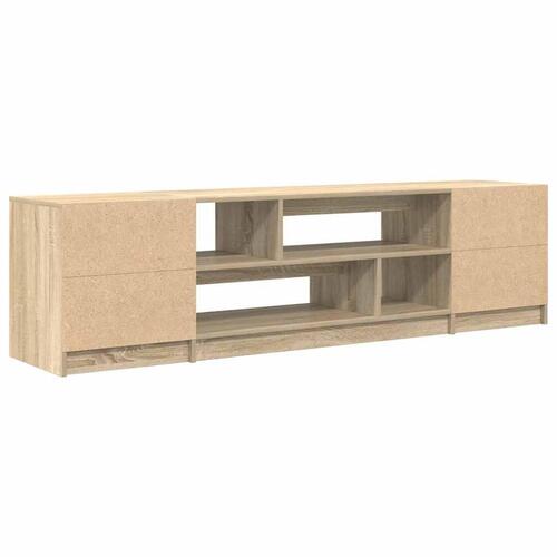 Tv-bord 188,5x41x50 cm konstrueret træ sonoma-eg