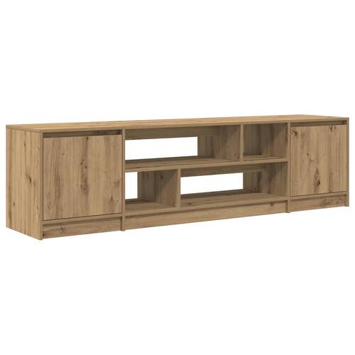 Tv-bord 188,5x41x50 cm konstrueret træ kunsteg