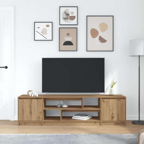 Tv-bord 188,5x41x50 cm konstrueret træ kunsteg