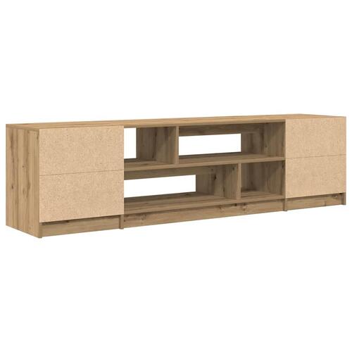 Tv-bord 188,5x41x50 cm konstrueret træ kunsteg