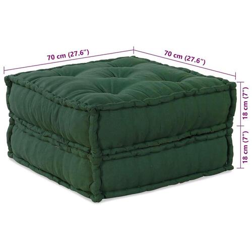 Modulpuf stof 70x70x36 grøn